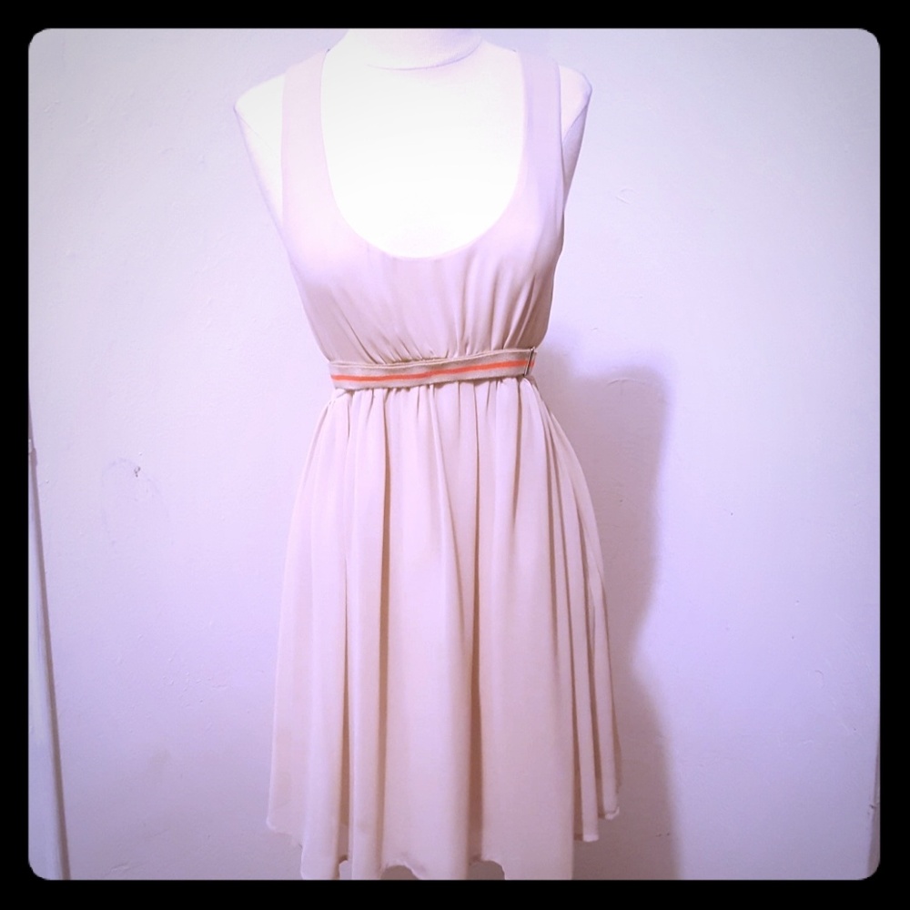 Pins and Needles Champagne Colored Baby Doll Dress